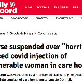 UNTHINKABLE HORROR: Nurse Forces COVID "Vaccine" Into Vulnerable Woman in Care Home 