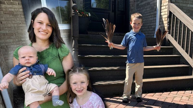 Karyann Parkinson seen with two of her children while her son Sam stands to the right | Courtesy of Karyann Parkinson Karyann Parkinson seen with two of her children while her son Sam stands to the right | Courtesy of Karyann Parkinson