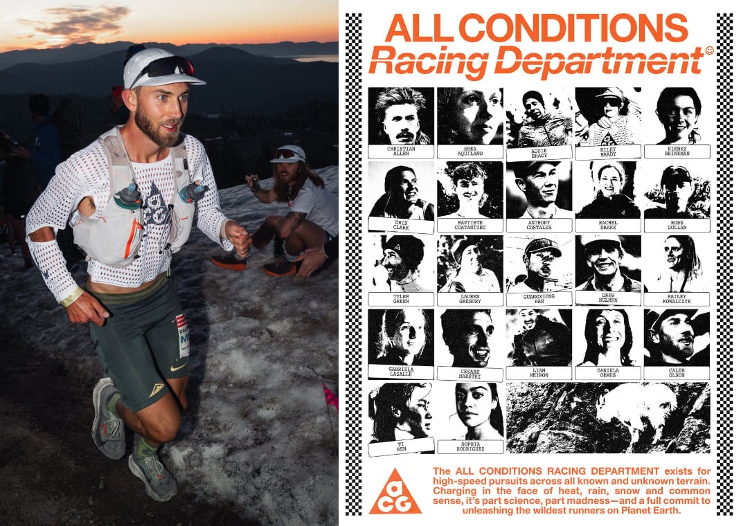 Nike ACG All Conditions Racing Department Roster