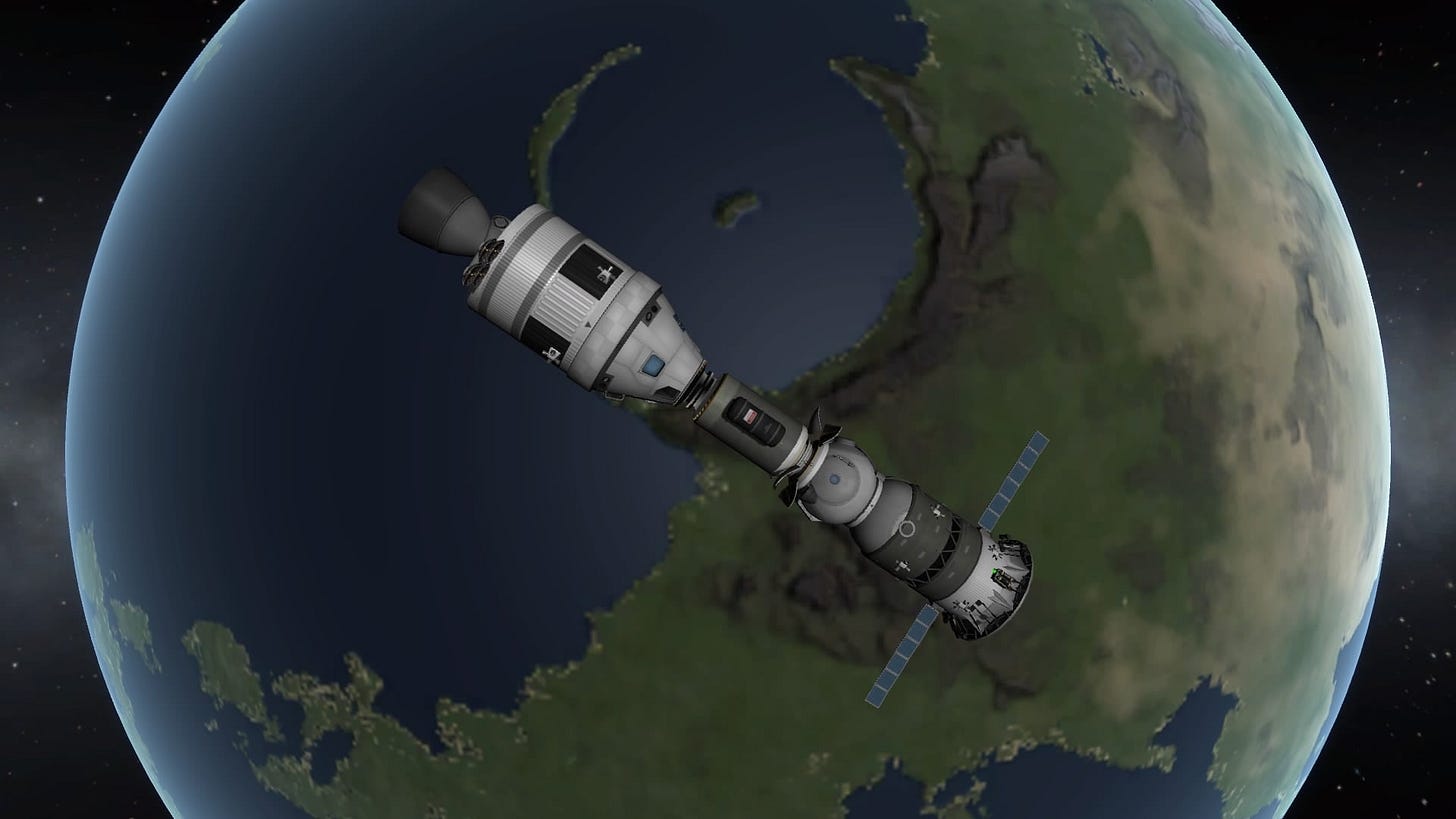 America and the Soviet Union shake hands in space with the Apollo-Soyuz  Test Mission : r/KerbalSpaceProgram
