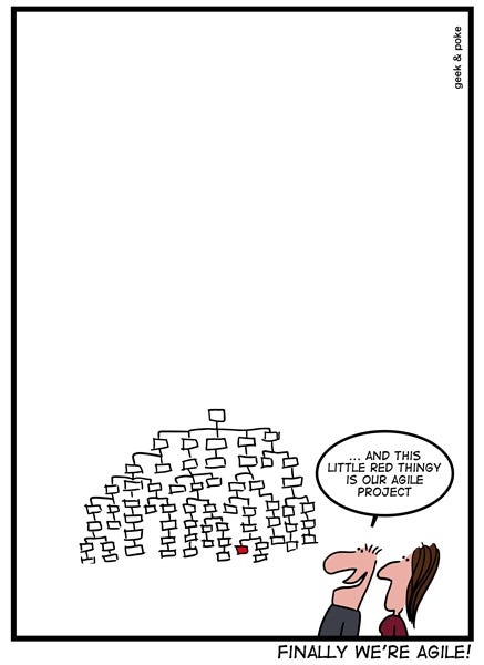 Humor - Cartoon: Our Organization is Agile Humor - Cartoon: Our Organization is Agile