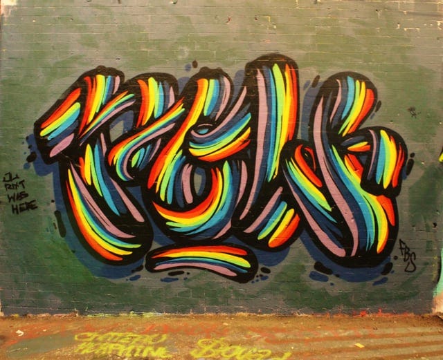 r/Graffiti - More from the vaults. Pow aka Powerizm (RIP) Leake Street, London, May 2016.
