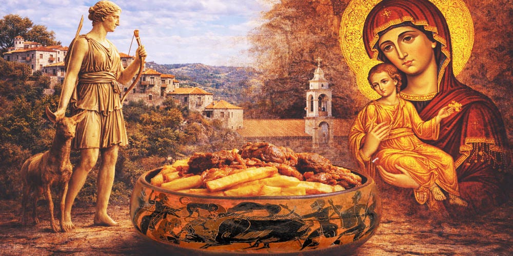 Recipe & Roots: Wild Boar Kokkinisto - How a Monastery, a Mountain Taverna, and Ancient Arcadia Came Together in One Pot