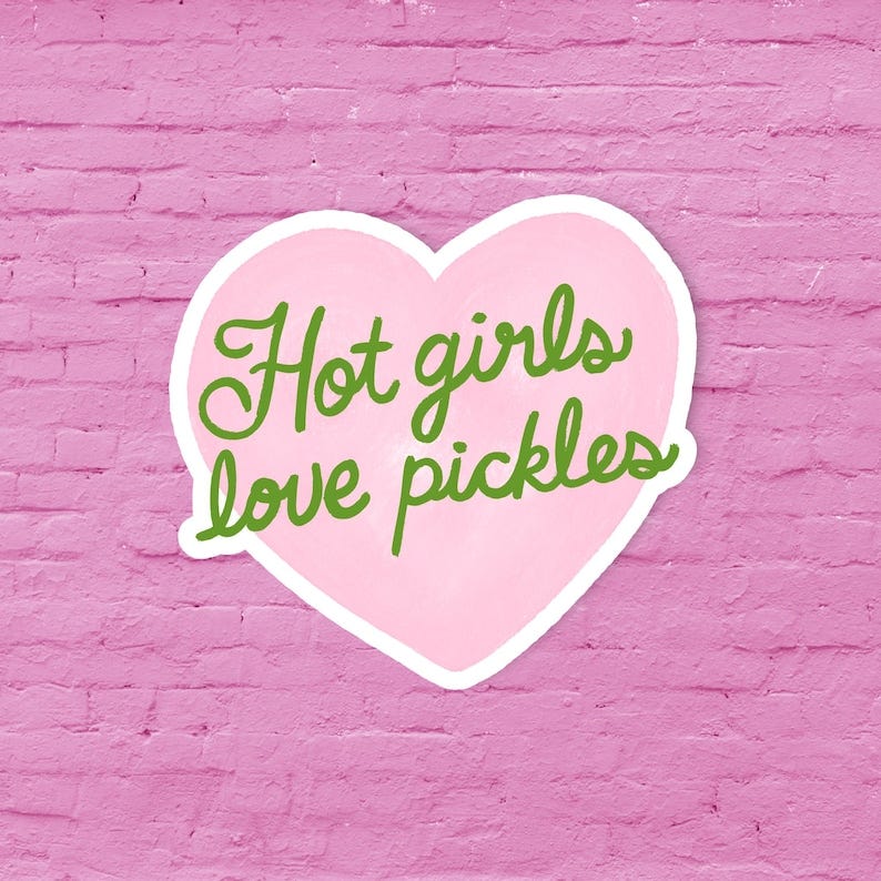 Pickle lover sticker, Trendy sticker, Funny sticker, Pickle slut sticker, Funny pickle sticker, Cute pickle sticker image 1 Pickle lover sticker, Trendy sticker, Funny sticker, Pickle slut sticker, Funny pickle sticker, Cute pickle sticker image 1
