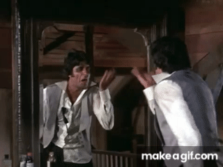 Amitabh Bachchan Talking to Mirror - Amar Akbar Anthony - Comedy Week  Exclusive on Make a GIF