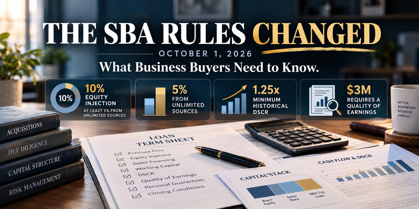 The SBA Rules Changed October 1. Here Is What Business Buyers Actually Need to Know