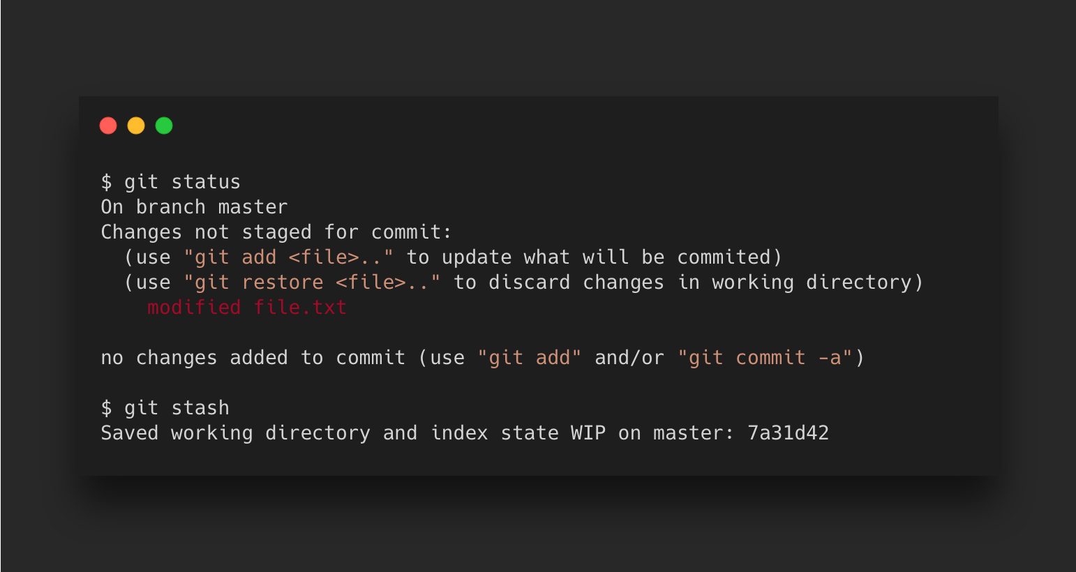 Git Explained - Unstage, Unmodify & Undo