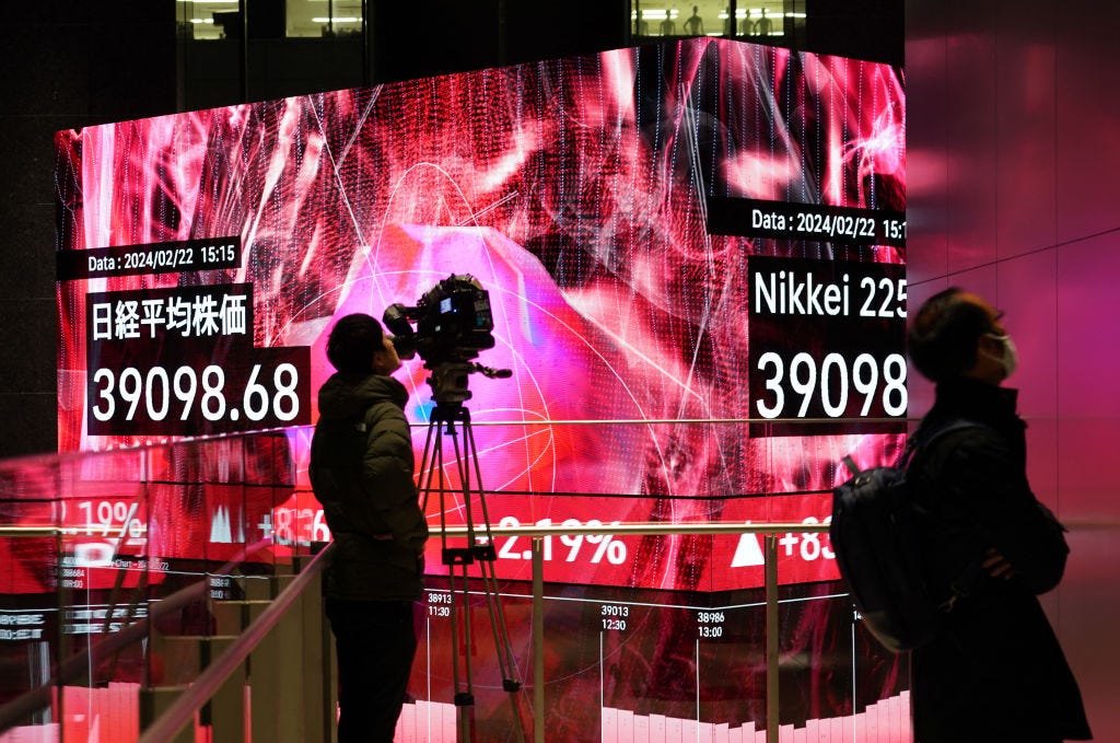 Nikkei Peak Signals It's Different This Time for Japanese Equities - Bloomberg Nikkei Peak Signals It's Different This Time for Japanese Equities - Bloomberg