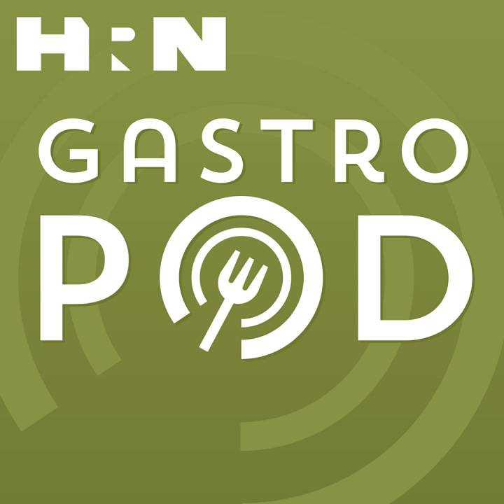 Images of the logos of the four podcasts discussed in this article