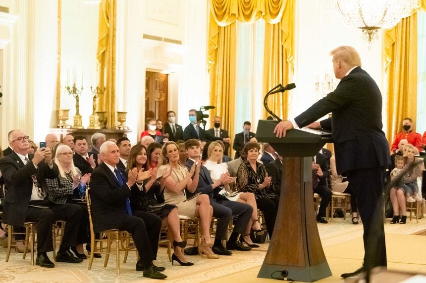 Trump Suggests His Covid-19 Infection Came From Gold Star Military Families  - WSJ