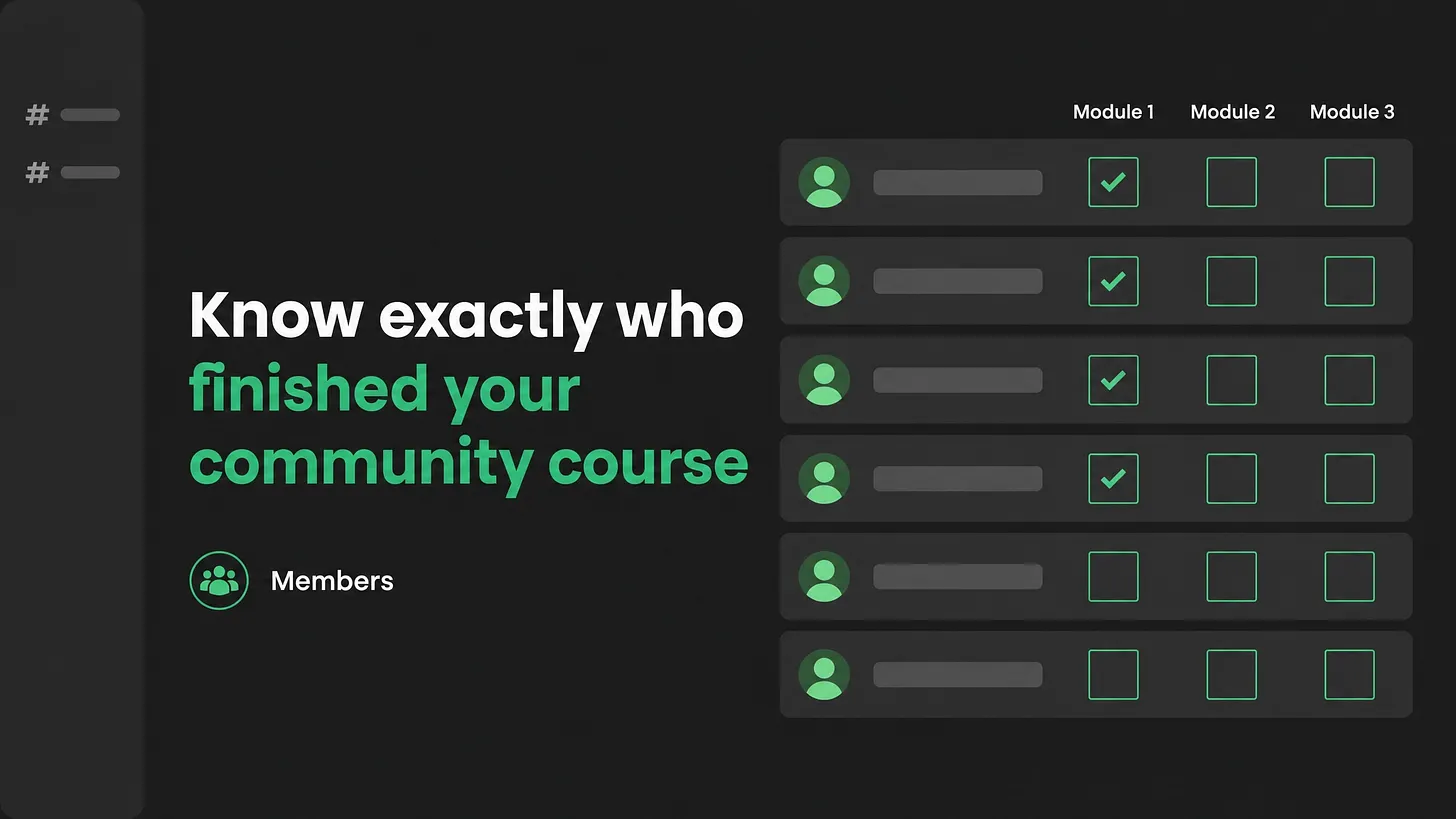 How to Host Course Content in a Discord Community and Still Know Who Finished