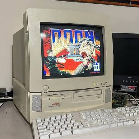 DooM II on my Compaq Presario 524. #vintage #ibm #retro #apple #oldcomputer  #rcpg #Computers #Hardware #1990s #1980s #Museum #Retro #Electronics  #Vintage #Retrocomputer #Vintagecomputer #Retrogaming #Game #3dfx #Memories  #Oldschool #Nostalgia ...