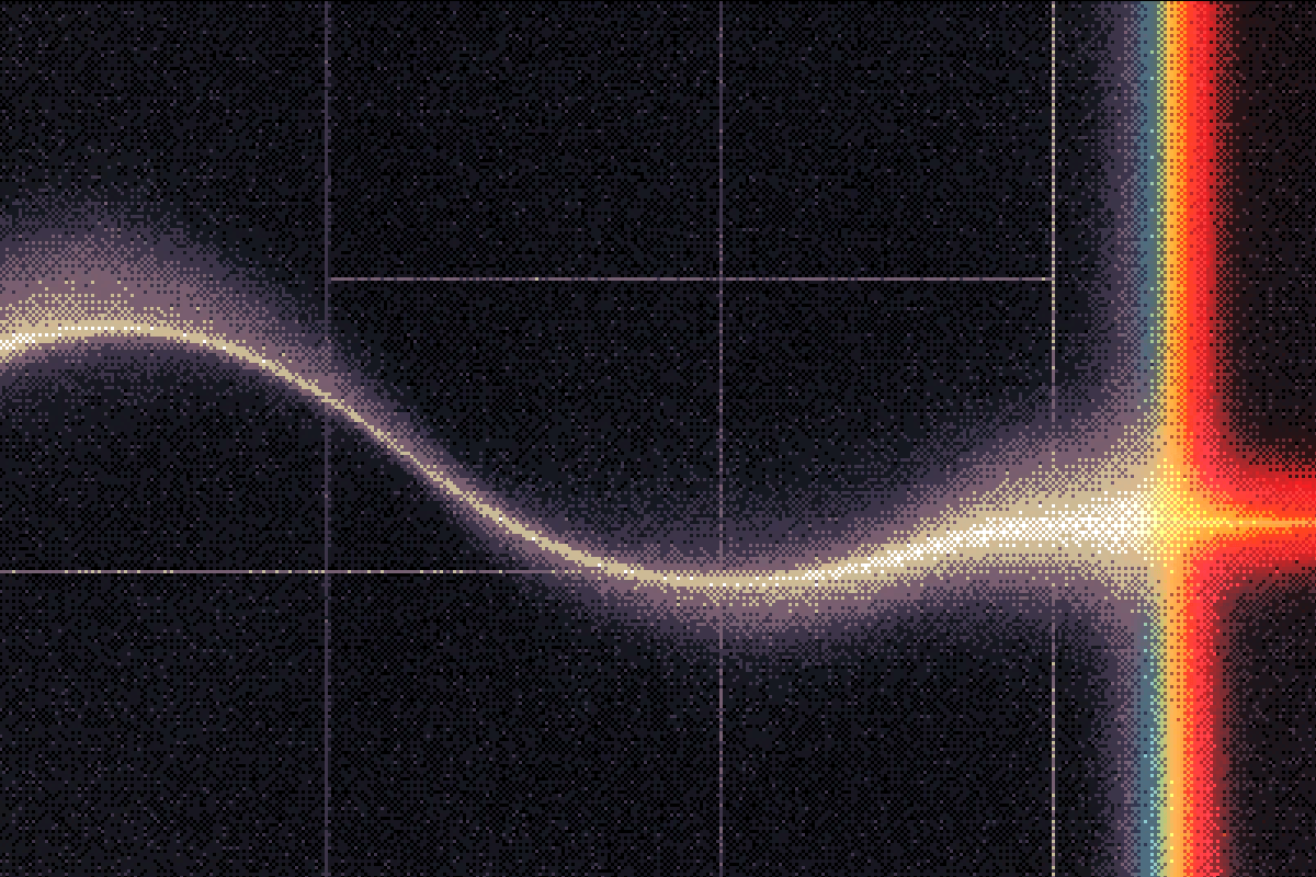 Abstract image of a wave that leads to signal at the end