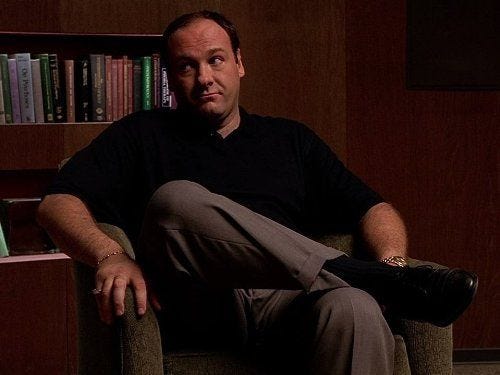 James Gandolfini in The Sopranos (1999)
