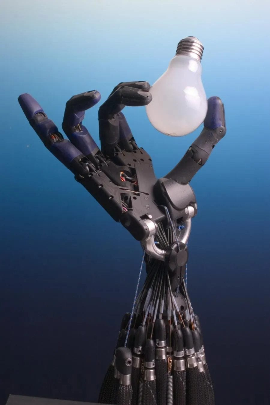 Mind meets hands, now being assembled in silicon, steel, and carbon fiber. Mind meets hands, now being assembled in silicon, steel, and carbon fiber.