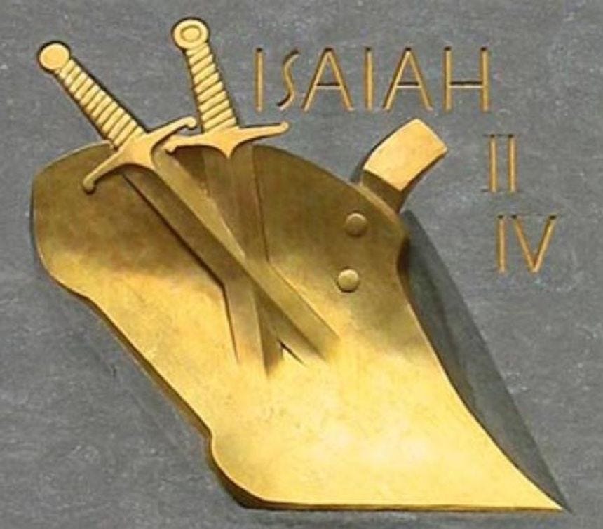 rockefeller center swords plowshares