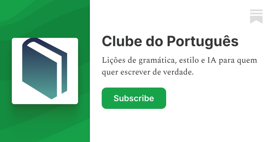 Clube do Português | Pedro Valadares | Substack