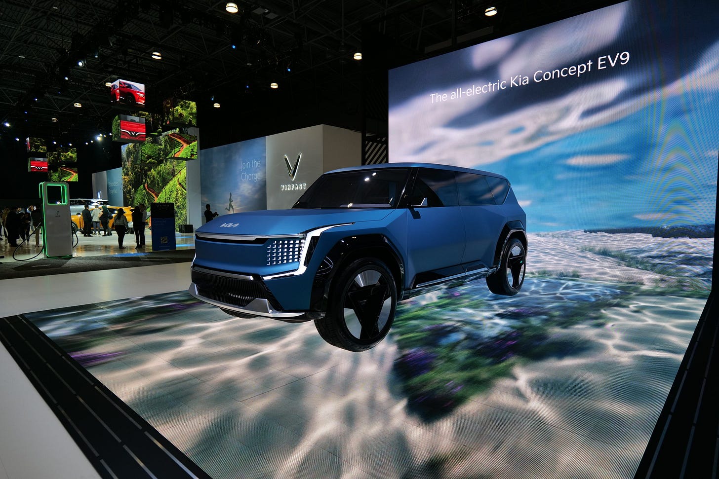 Kia's EV9 Concept came out to play.
