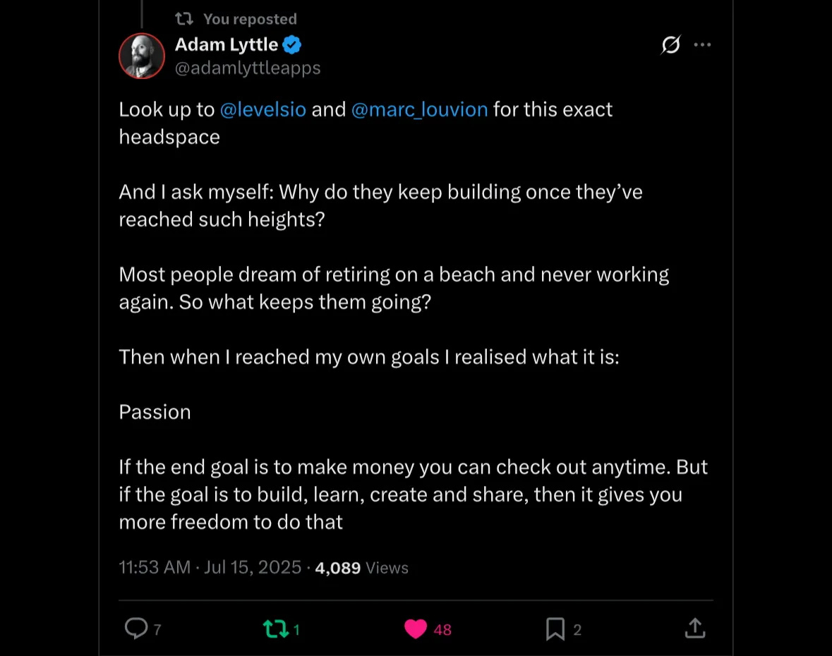 Adam about passion