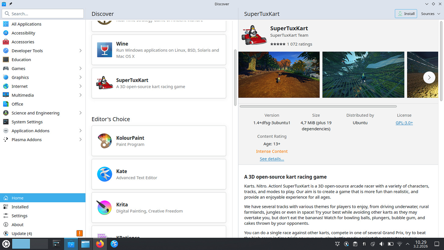 Kubuntu Discover install software Kubuntu Discover install software