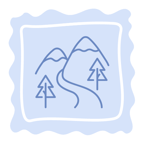 mountains stamp mountains stamp