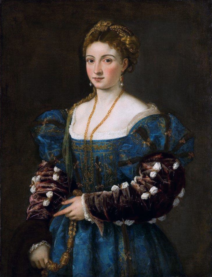 Titian portrait La Bella