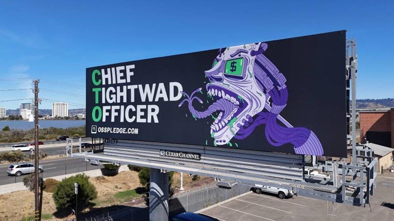 San Francisco billboards call out tech firms for not paying for open source San Francisco billboards call out tech firms for not paying for open source