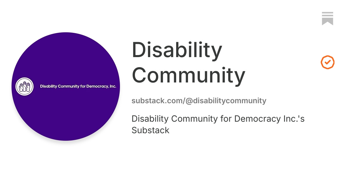 Disability Community | Substack