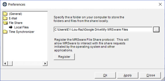 Click the ... button to select your Google Drive folder.  Optionally, create a folder 