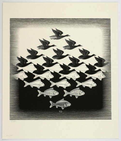 Sky & Water” facsimile-print – M.C. Escher – The Official Website