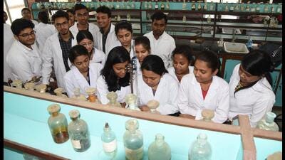 Expenditure on women’s education is still seen as an indulgence. Out of all women going abroad to study in elite institutions, only a third do it for STEM. (HT Archive)