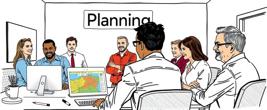A group of people in a meeting

AI-generated content may be incorrect.