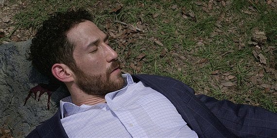 Walker Mendoza knocked to ground from Stan. Walker Mendoza knocked to ground from Stan.