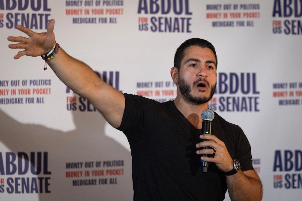 Abdul El-Sayed on the campaign trail Abdul El-Sayed on the campaign trail