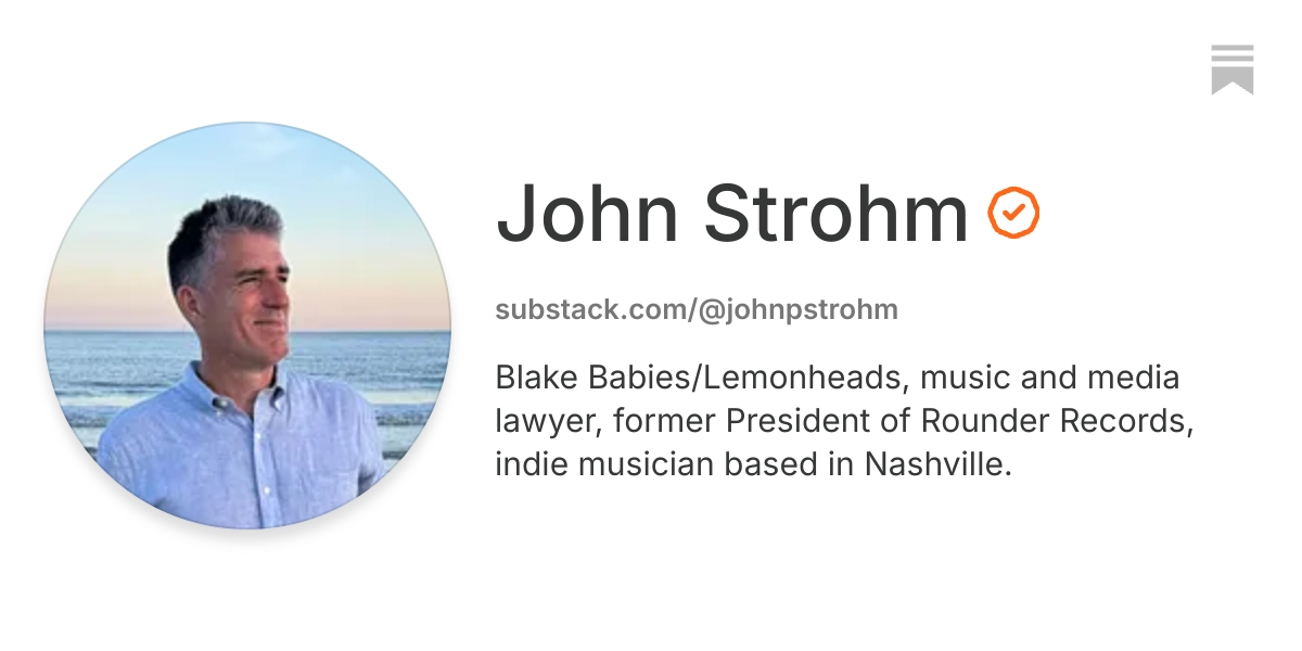 John Strohm | Substack