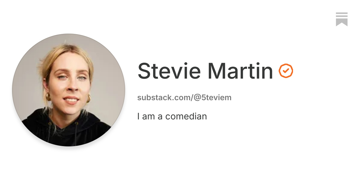 Stevie Martin | Substack