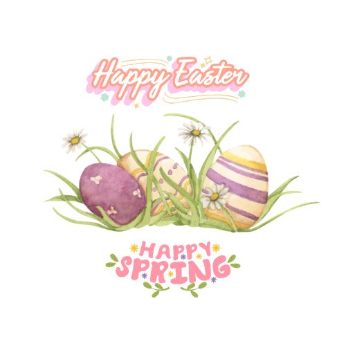 Happy Easter, Happy Spring Happy Easter, Happy Spring