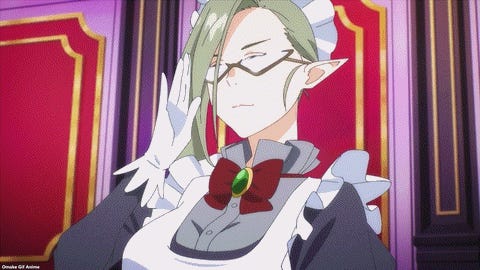 Kanan-sama wa Akumade Choroi &mdash; Episode 10 &mdash; Head Maid Adjusts Half-Rim Glasses