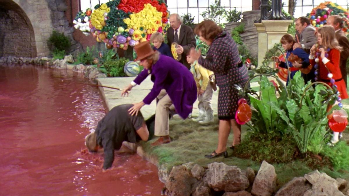 Willy Wonka's gross chocolate river scene: the mini oral history - Polygon