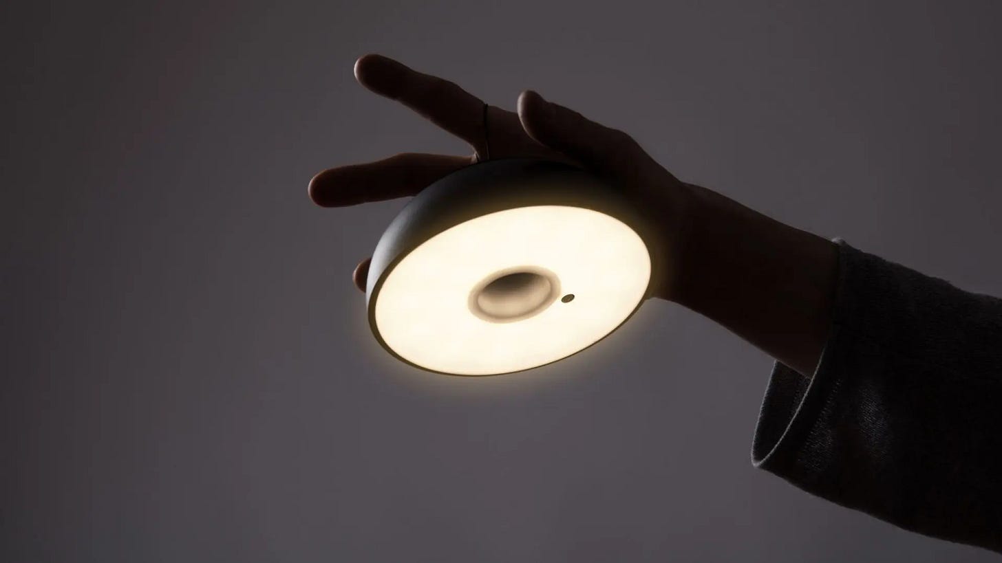 Float Lamp: fitting on top of glass bottles : DesignWanted