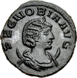 Coin issued by Zenobia Coin issued by Zenobia