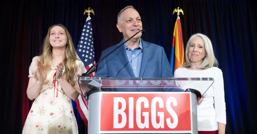 Andy Biggs wins Republican nomination to challenge Democrat Katie Hobbs for Arizona governor | PBS News Andy Biggs wins Republican nomination to challenge Democrat Katie Hobbs for Arizona governor | PBS News