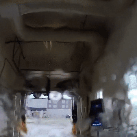 My car near Mt. Rushmore covered in dead bugs and the car wash that came next - and how the car looks now: cleaner.