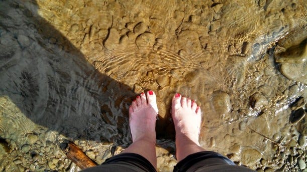 Creek feet Creek feet