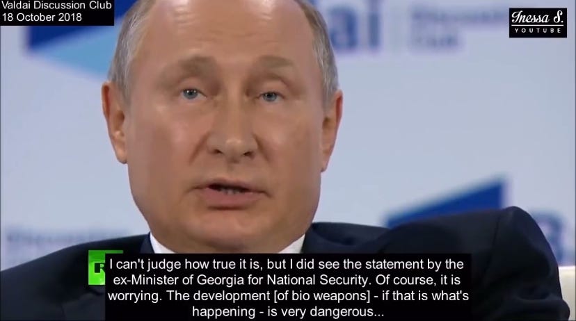 Putin Will Want US Biolabs Addressed in Peace Deal