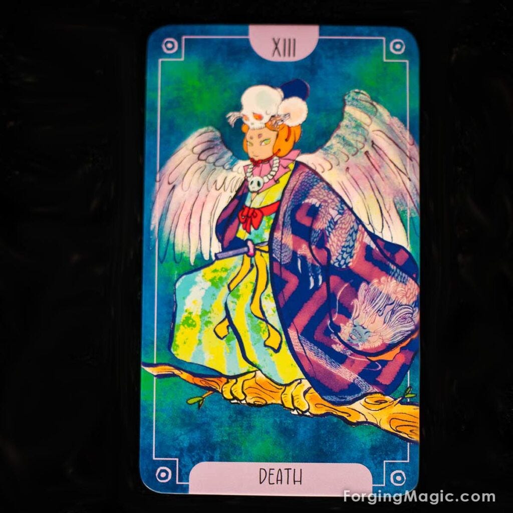 Death Card from Floating World Tarot