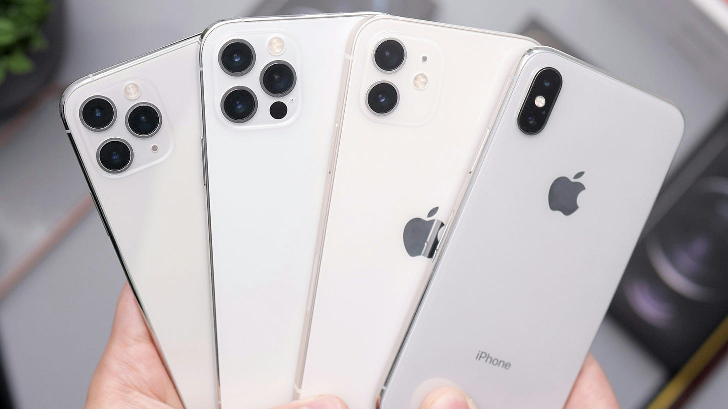 Different iPhone models