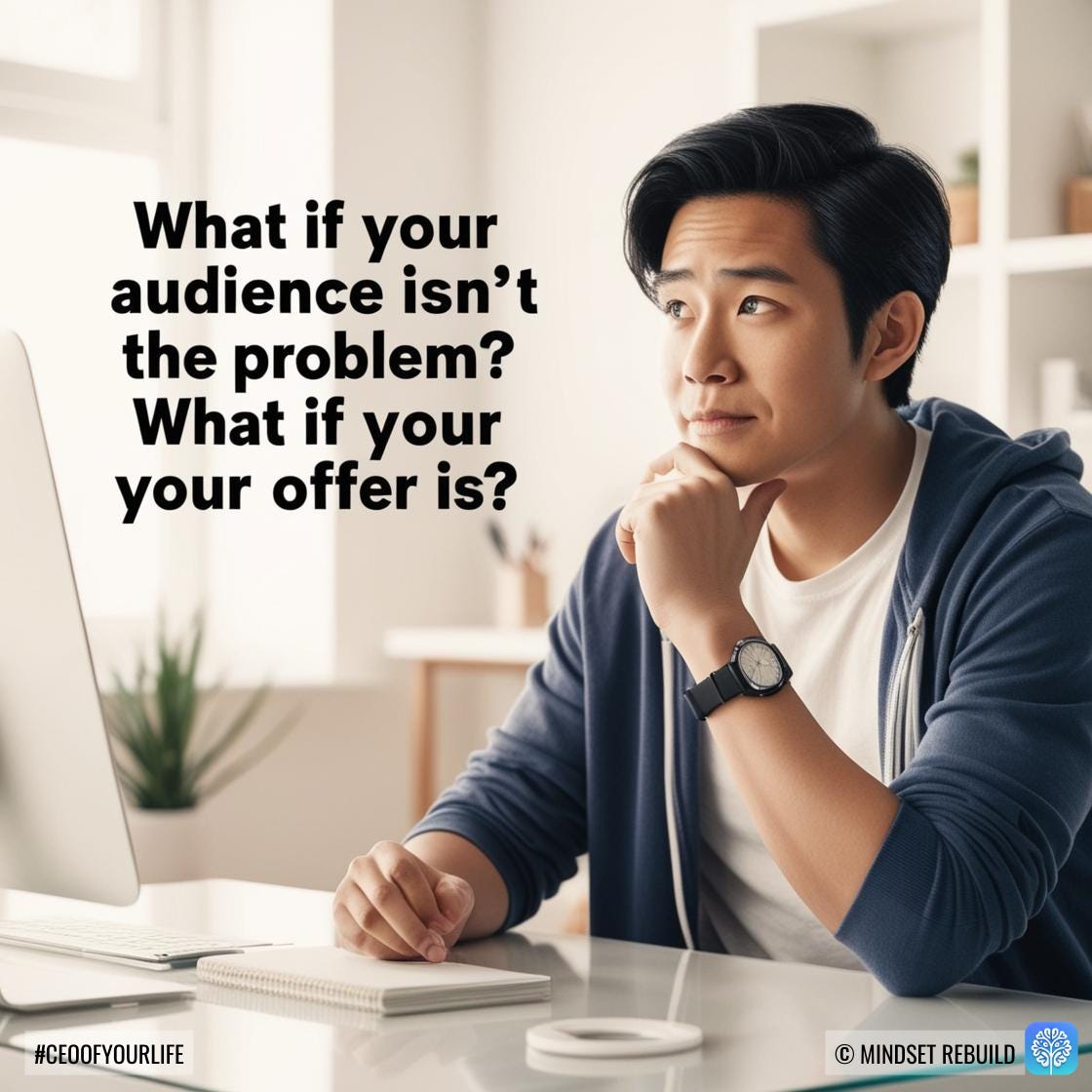 © Mindset Rebuild - What if your audience isn't the problem? What if your offer is?