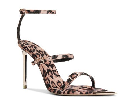 Sylvie Leopard Stiletto Heeled Sandals