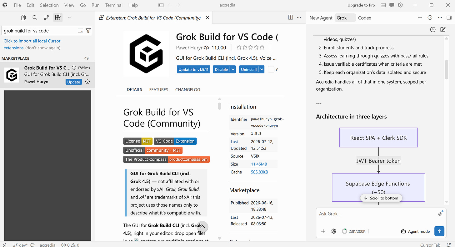 Instaling Grok Build and Grok 4.5 in Cursor Instaling Grok Build and Grok 4.5 in Cursor
